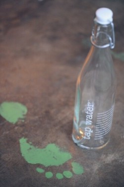 glass water botttle